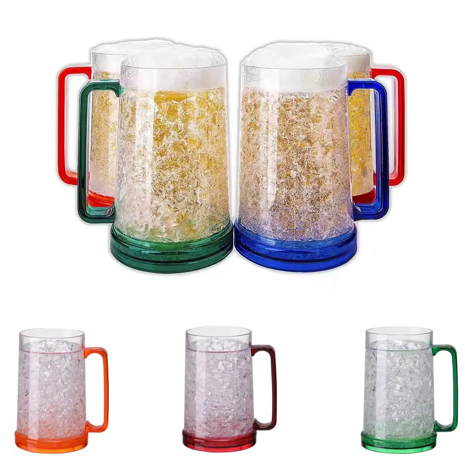 Пивная кружка 16oz с логотипом, двойные стенки, для морозилки