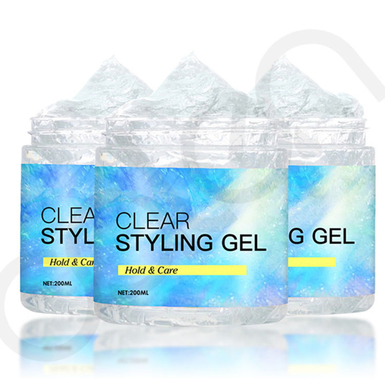 Private Label Ultra Hold Protein Hair Wax Shiny Hair Styling Clear Gel