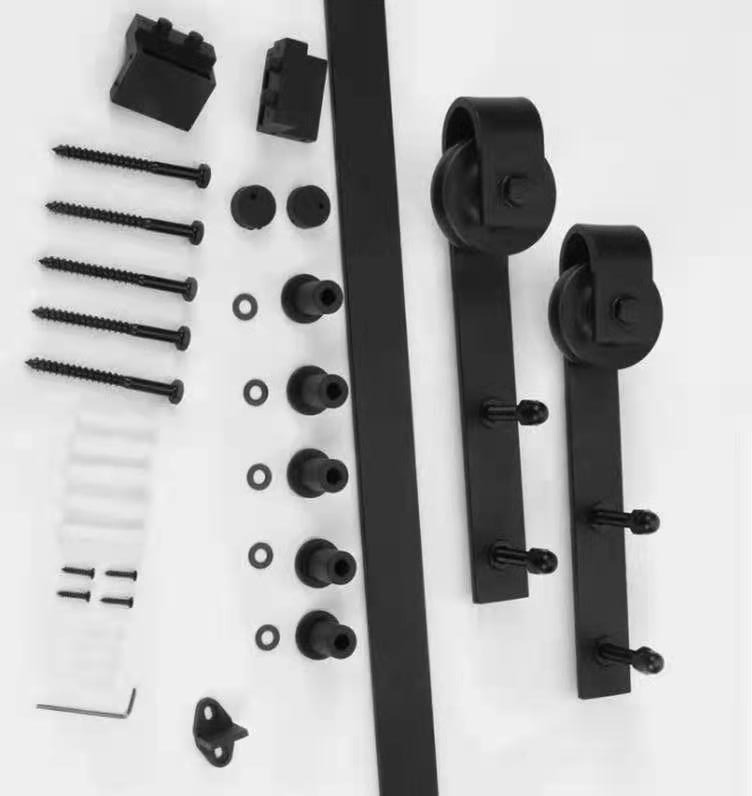 Barn Door Hardware Sliding Pulling Barn Door Roller Set for Wooden Door