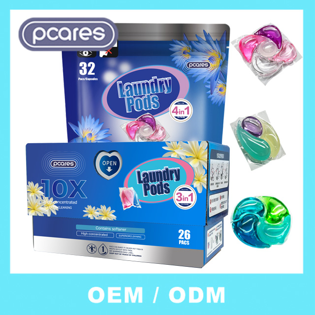 Eco-Friendly Biodegradable Washing Detergent Pods Wholesale Laundry Capsule for Washing Machine Laundry Pods