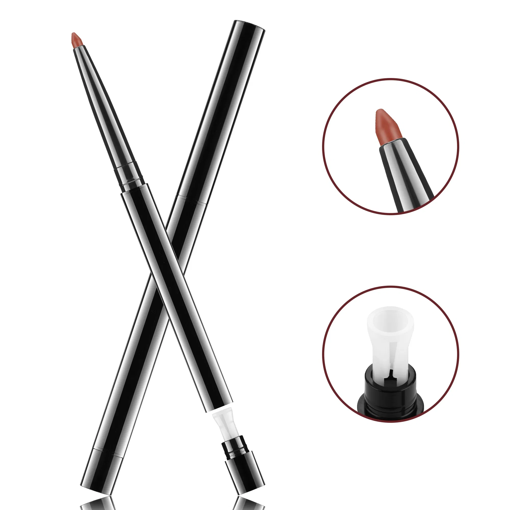 Twist up Cosmetic Private Label Eyeliner Pencil Vegan Waterproof Roll up Eye Liner Brown Eyeliner