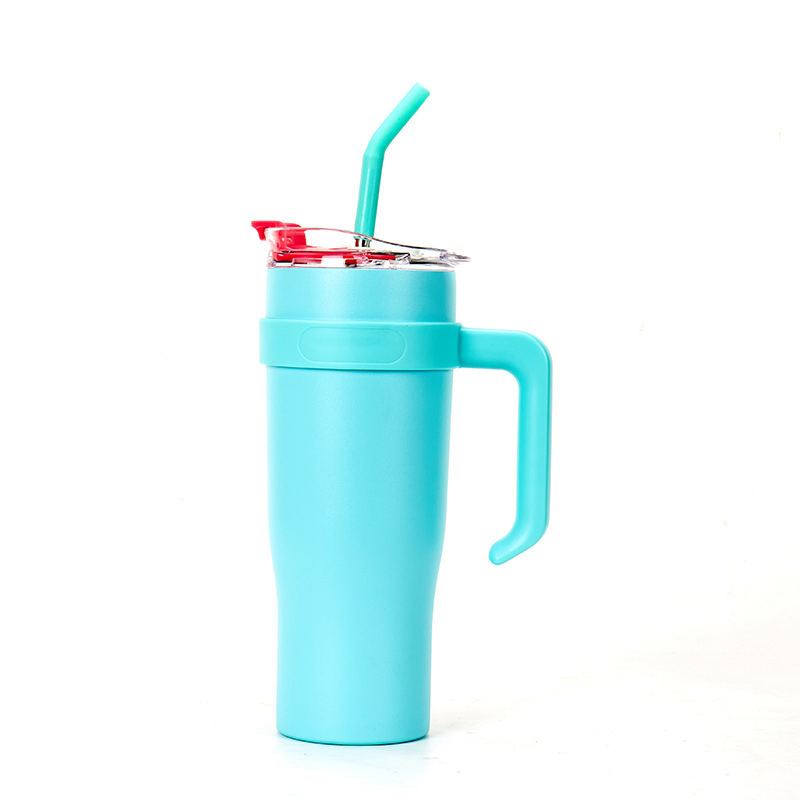 Hot Sale Vacuum 40 Oz Tumbler with Handle and Straw Travel Mug