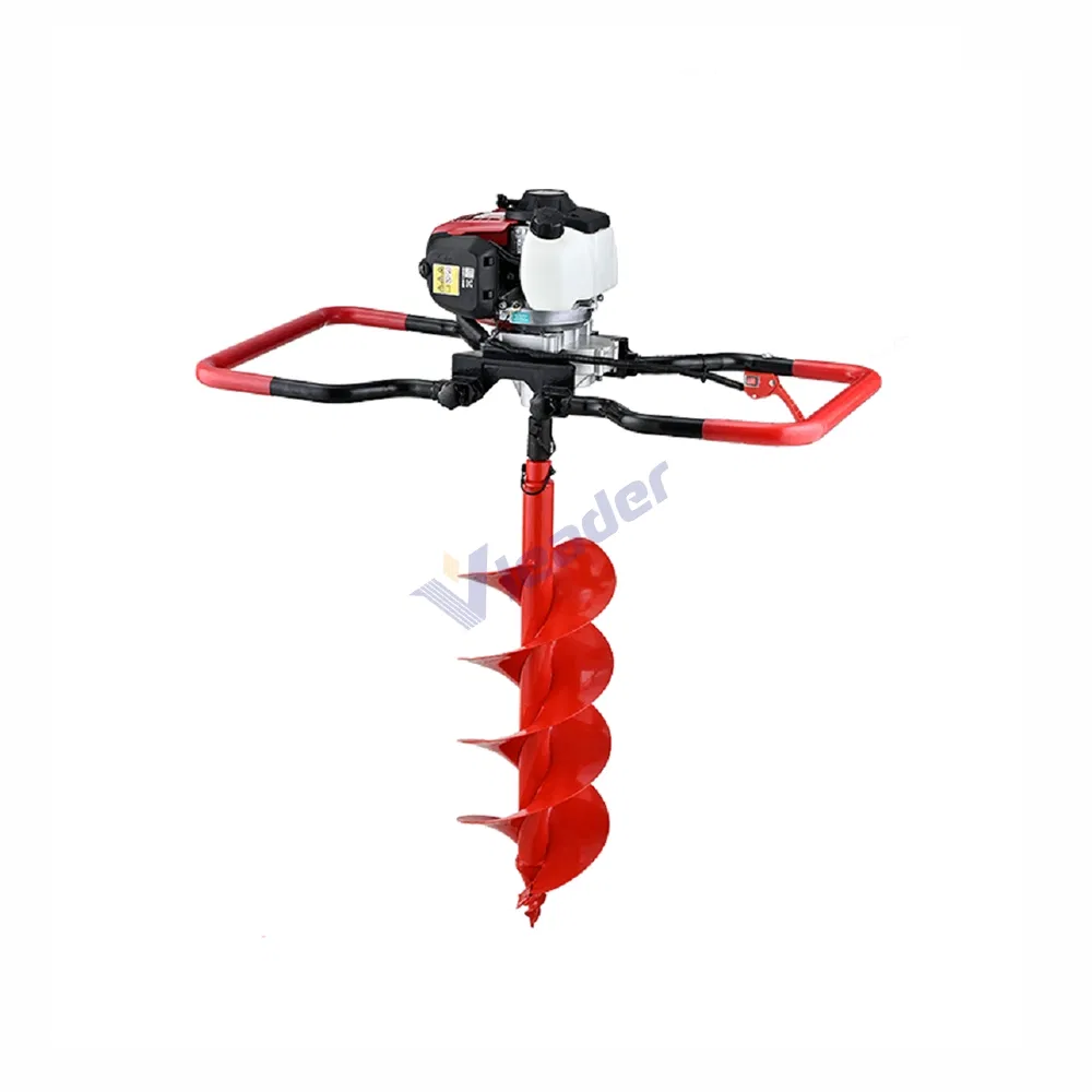 Professional Garden Post Driver with 0.63L Fuel Tank & 0.13L Oil Tank