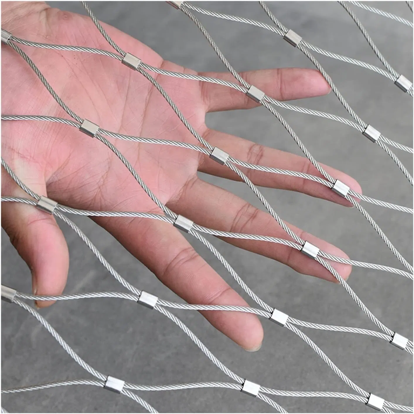 China Supplier Factory Price Stainless Steel Wire Rope Mesh Fencing Netting Mesh