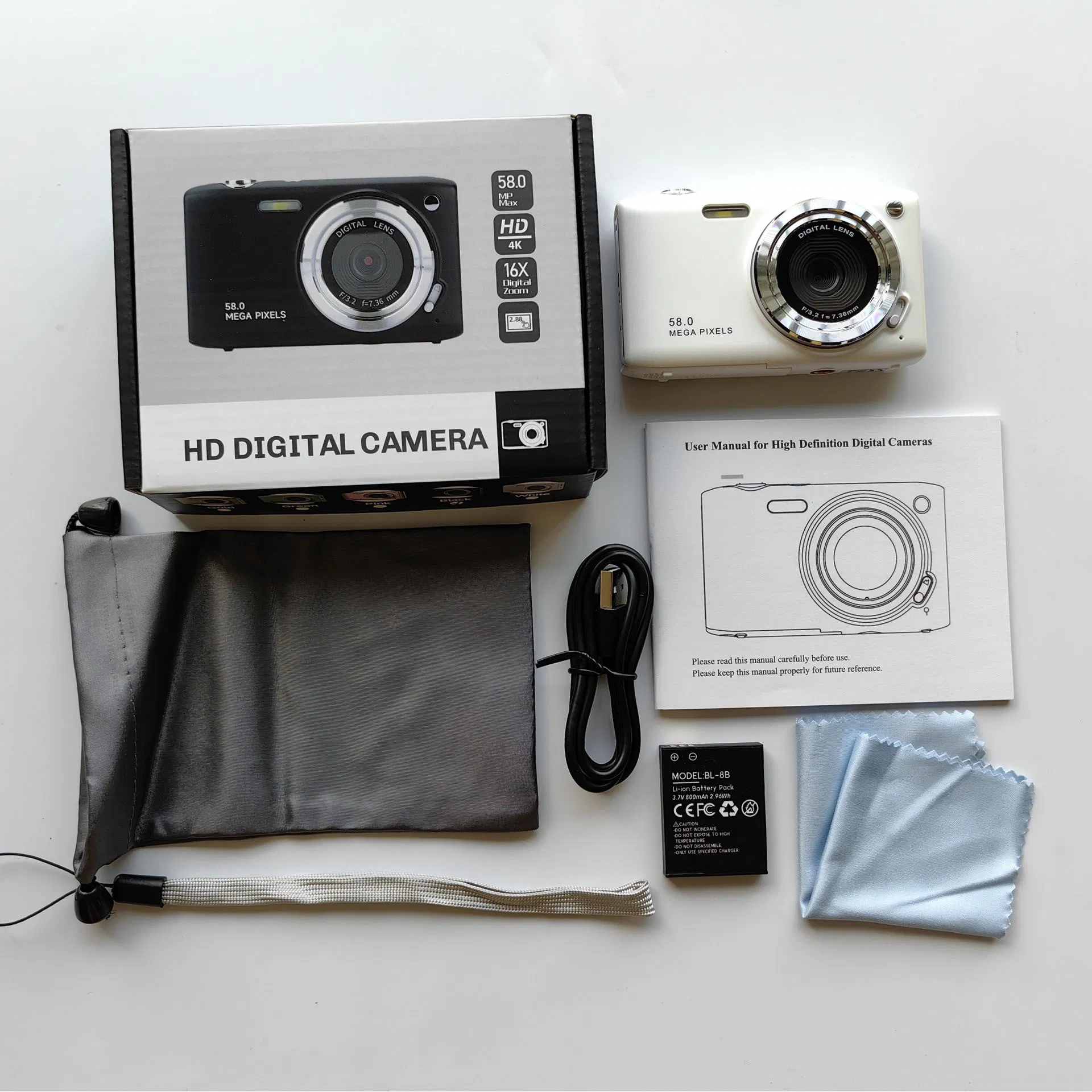 Hot Selling CCD HD Digital Camera Portable Compact Entry Level Photography