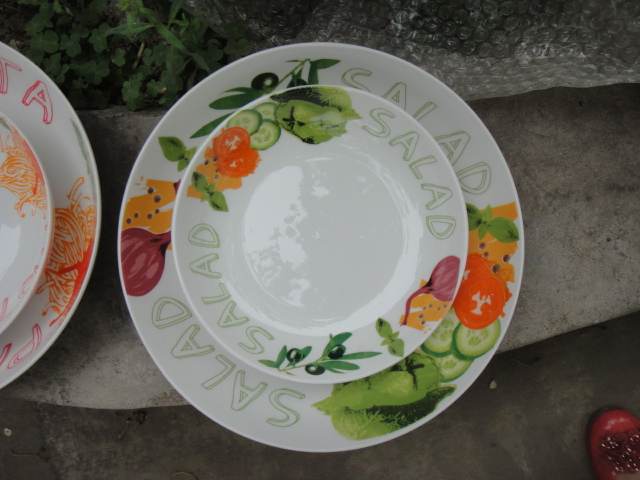 5/7 PCS Pasta Dinner Set 11" Porcelainware Ceramics Tableware