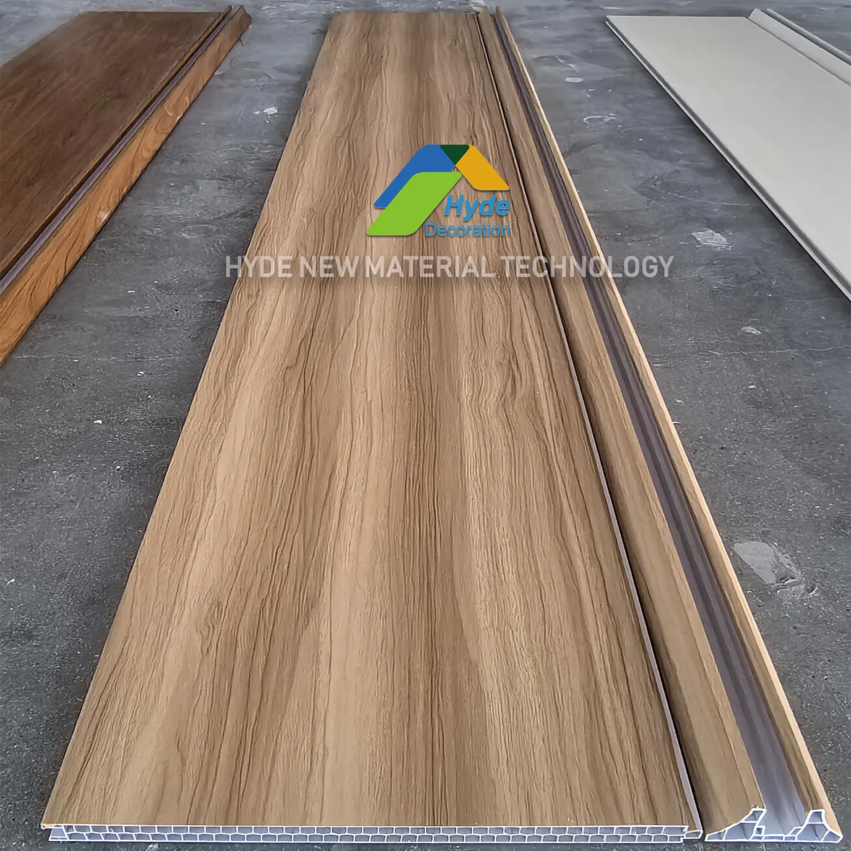 Wood Grain Pattern Honeycomb Core Quick Installation Interior PVC Partition Wall