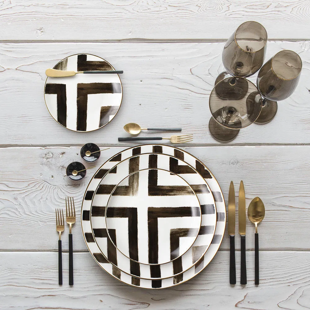 Elegant High-End Dinner Sets with Creative Bone China Plates