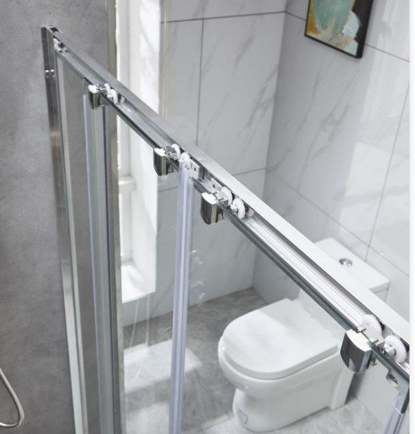 2023 Adjustable Fashion Aluminum Sliding Shower Screen Shower Door