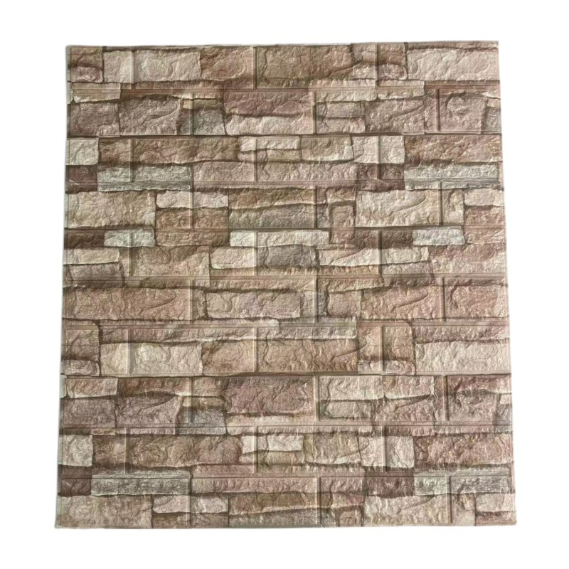 3D Foam Wallpaper Panel Tile Heat Retaining Foam Stone Wall