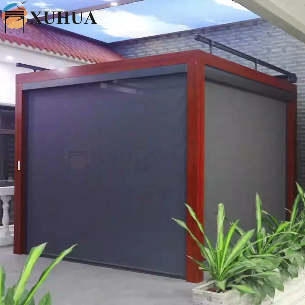 Xuhua External Privacy Durable Vertical Outdoor Electric Sunshade Blinds Screen Rolling Shutters
