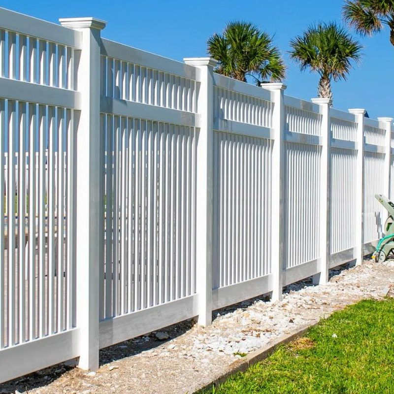 Environment-Friendly High Quality Outdoor Plastic Small Fence Product PVC Picket Fence of The City