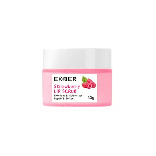 Amazon Top Seller Vegan Sugar Lip Scrub Smooth Moisturizer Peeling Dead Skin Hydrating Exfoliator Strawberry Scrub