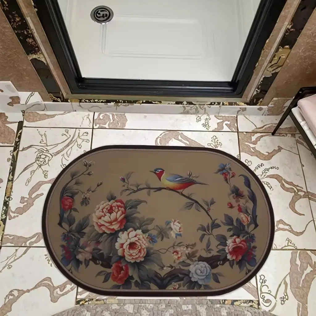 Factory Modern Loop Pile Bath Mat Durable Polyester Washable Home and Hotel Door Mat