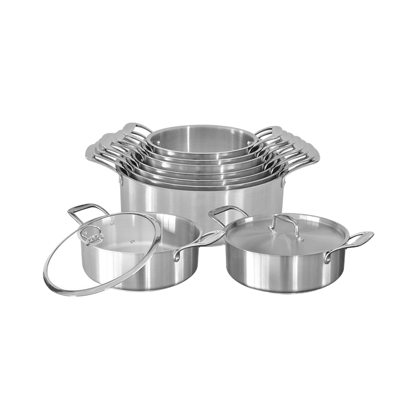 Classic Style High Sided High Capacity Durable Construction Stainless Steel Soup Pot