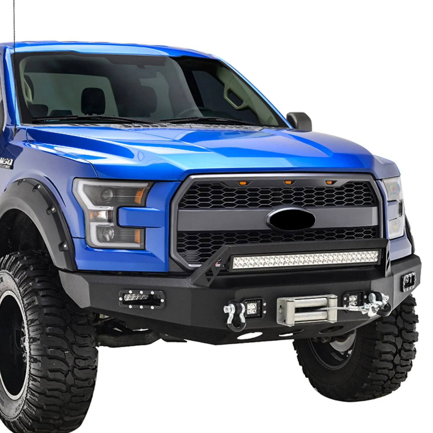 LED Front Steel Bumper для Ford F150 2015-2017