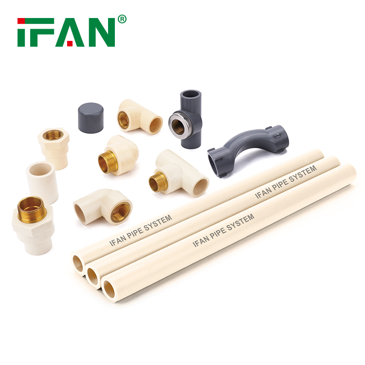 Ifan All Standard GB Pn16 PVC Pipe and Pipe Fittings 1/2''-2'' Beige White Gray Green UPVC CPVC Fitting