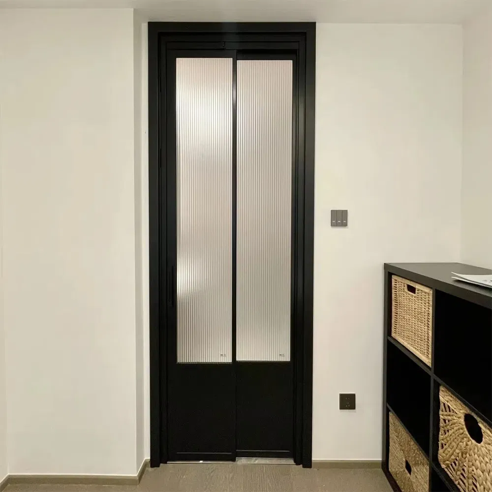 Customized Glass Aluminum Bathroom Door Interior Frosted Glass Bathroom Door for Home