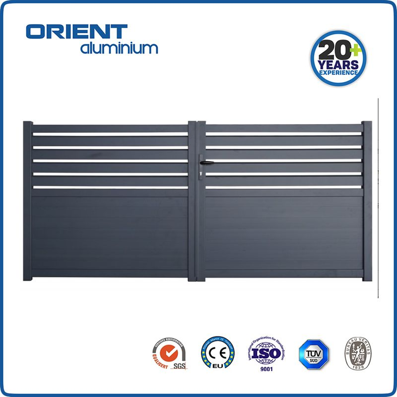 Aluminum Alloy Gate Main Price Aluminium Driveway Electric Sliding Laser Cutting Gate