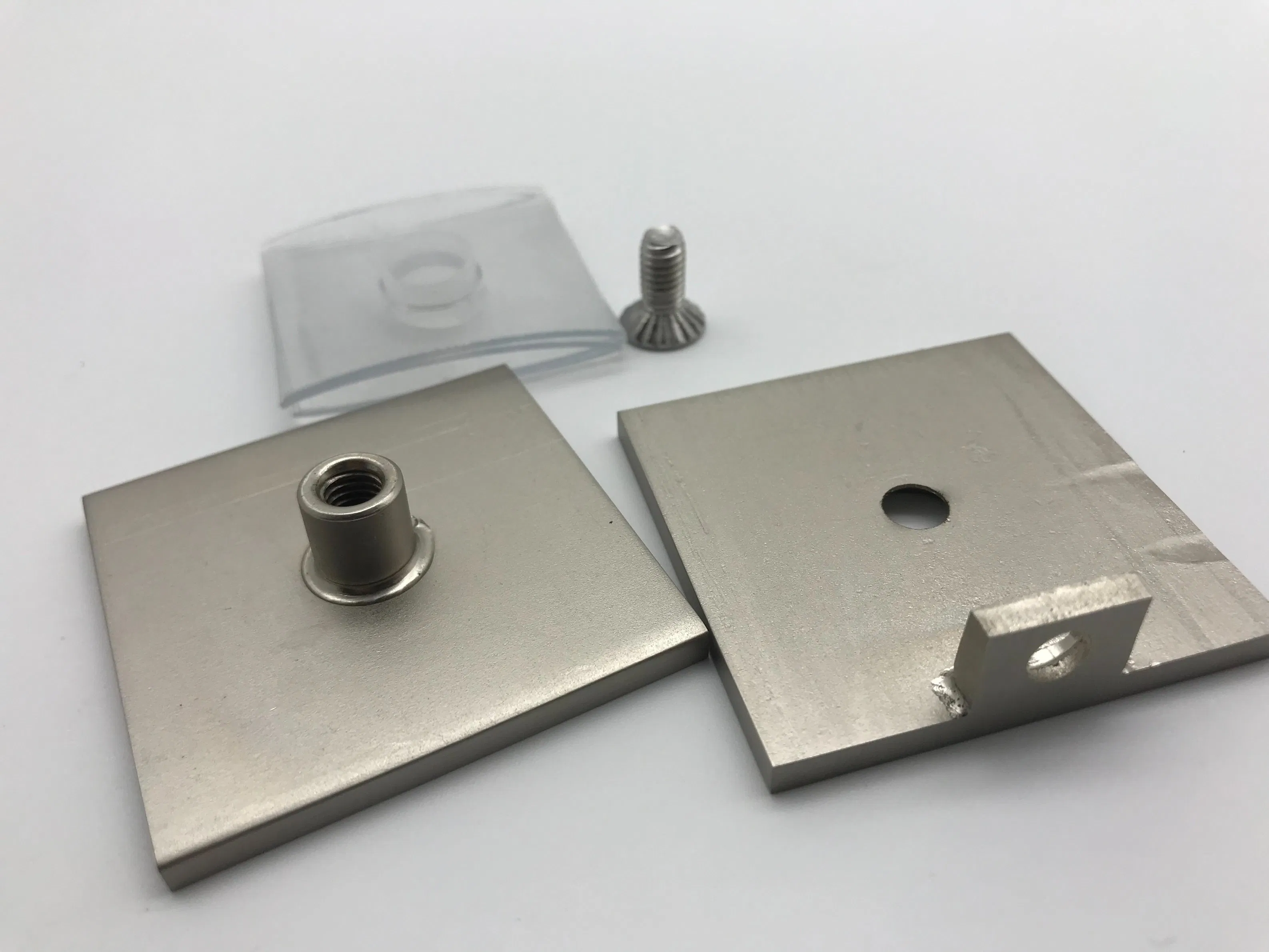 Brass Stainless Steel 304 316 High Quality Brushed Nickel 0 Degree Shower Door Clip Glass Bracket