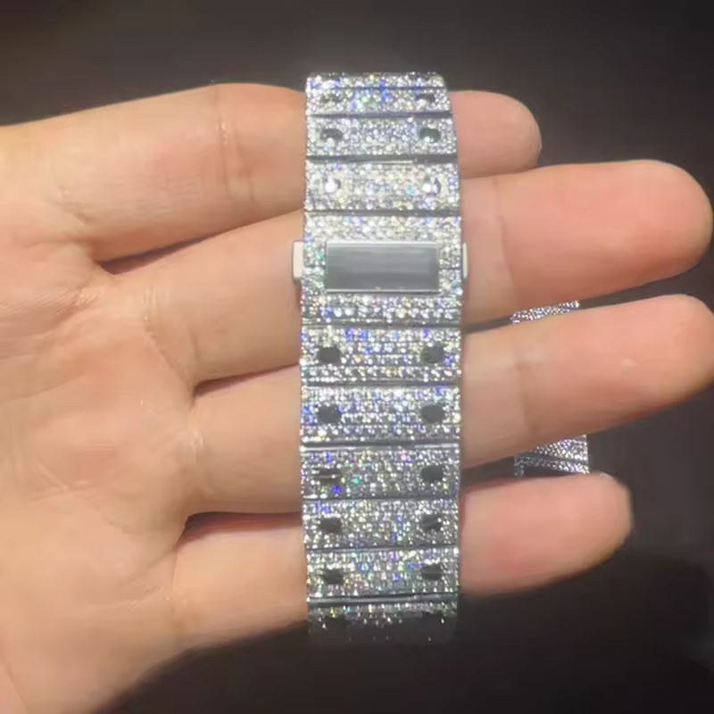 European and American Personality Diamond-Studded Star Hip-Hop Watch Fashion Trendy Men's Watch