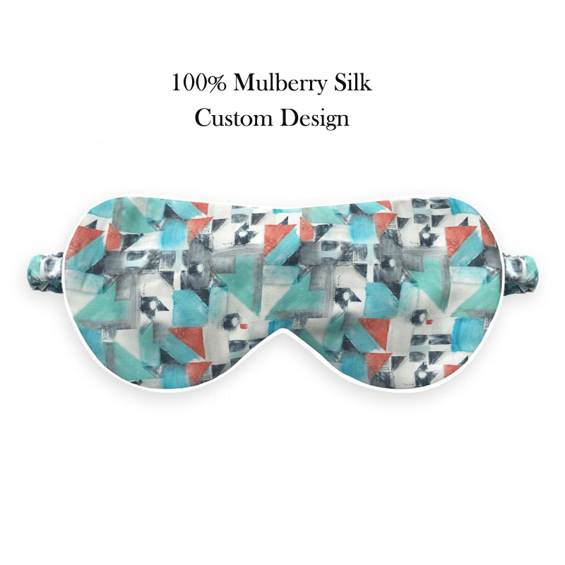 China Factory Double-Sided Pure Silk Lady Hot Sale Silk Sleep Mask of Custom Logo