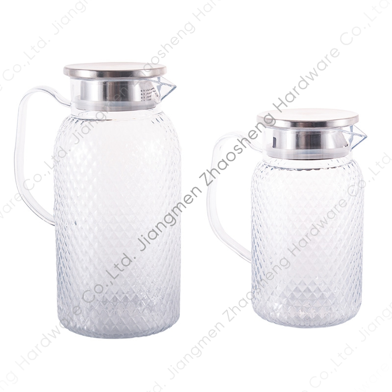 Clear Kettle Heat Cold Resistant Water Pitcher for Lemonade, Milk, Iced Tea, Cold or Hot Drinks