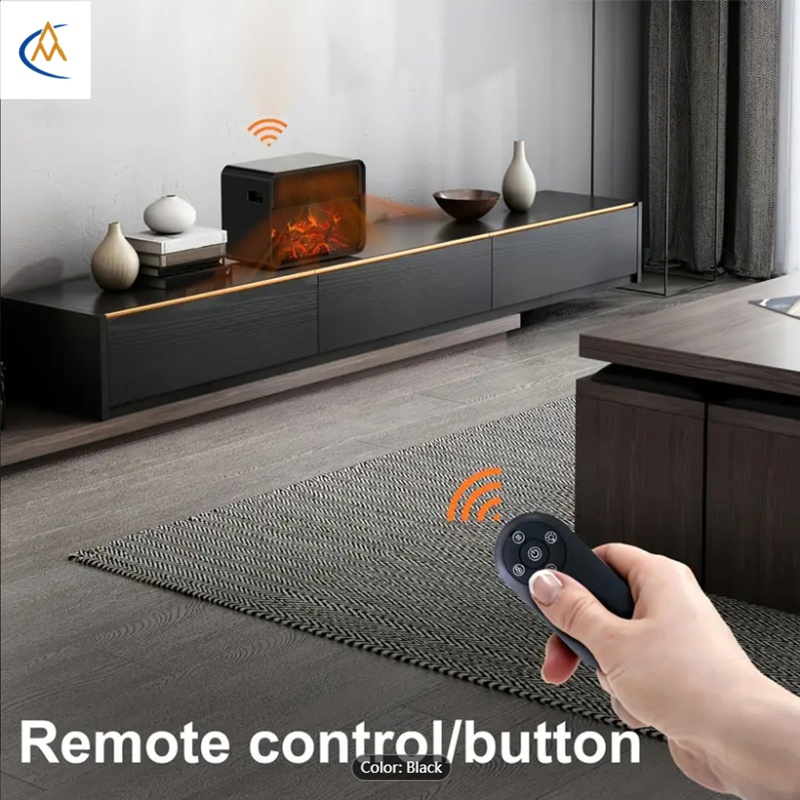 Large Capacity Fireplace Heater Rapidly Warms up Large Areas with Ease