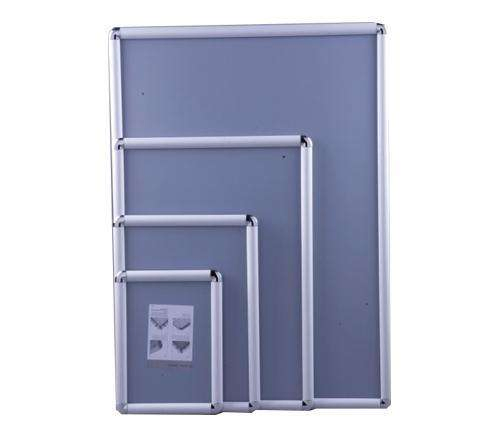 25mm Profile Silver Round Corner Snap Frame