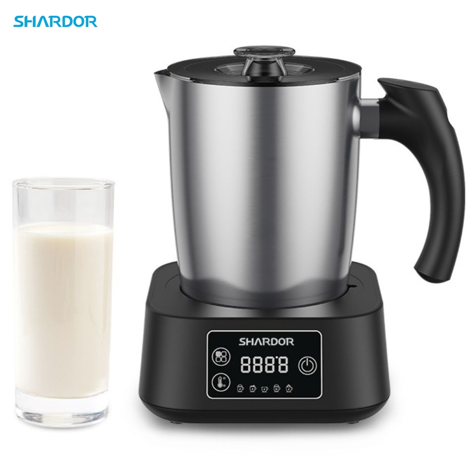 Electric Automatic Portable 5-in-1 Hot/Cold Foam Milk Frother Milk Warmer Steamer