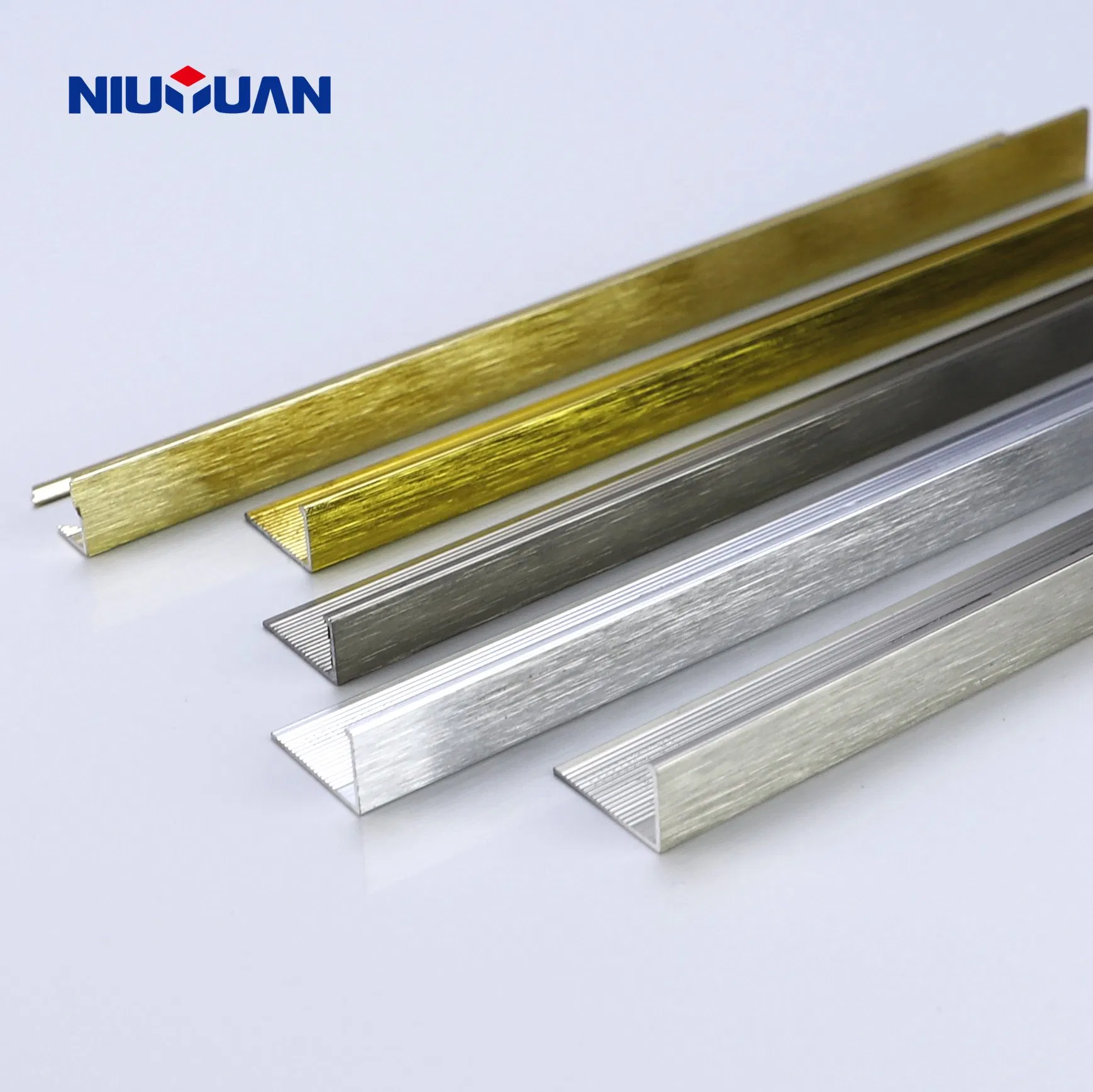 Free Sample Aluminum Tile Accessories Strip Profile Wall Tile Corner Metal Trim