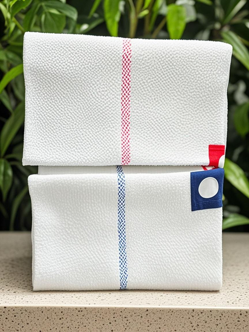 Customized Absorbent White Floor Cloth with Central Hole for Sale