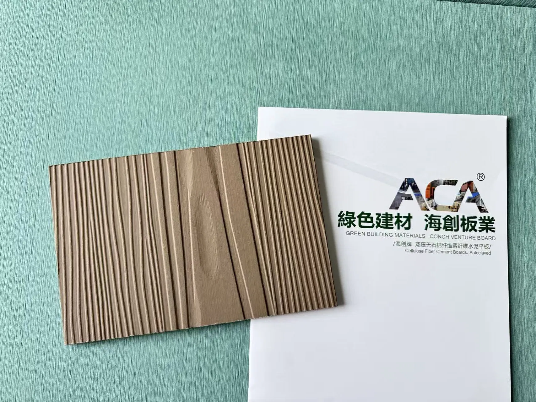 Wood Grain Fiber Cement Siding Planks Perfect for Exterior Renovations