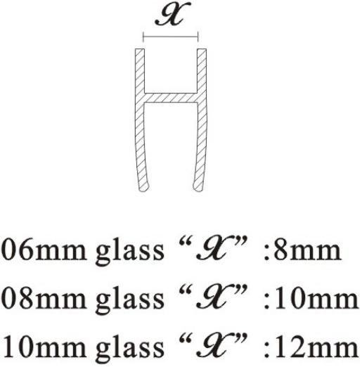 High Quality Magnetic Shower Door Rubber Seal Strip for Glass Shower Door Shower Seal