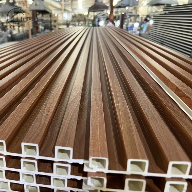 Hot Sale 3D Wood Grain Design WPC Double-Sidedwall Panel Composite Wood Cladding Exterior Decorative WPC Wall Panel