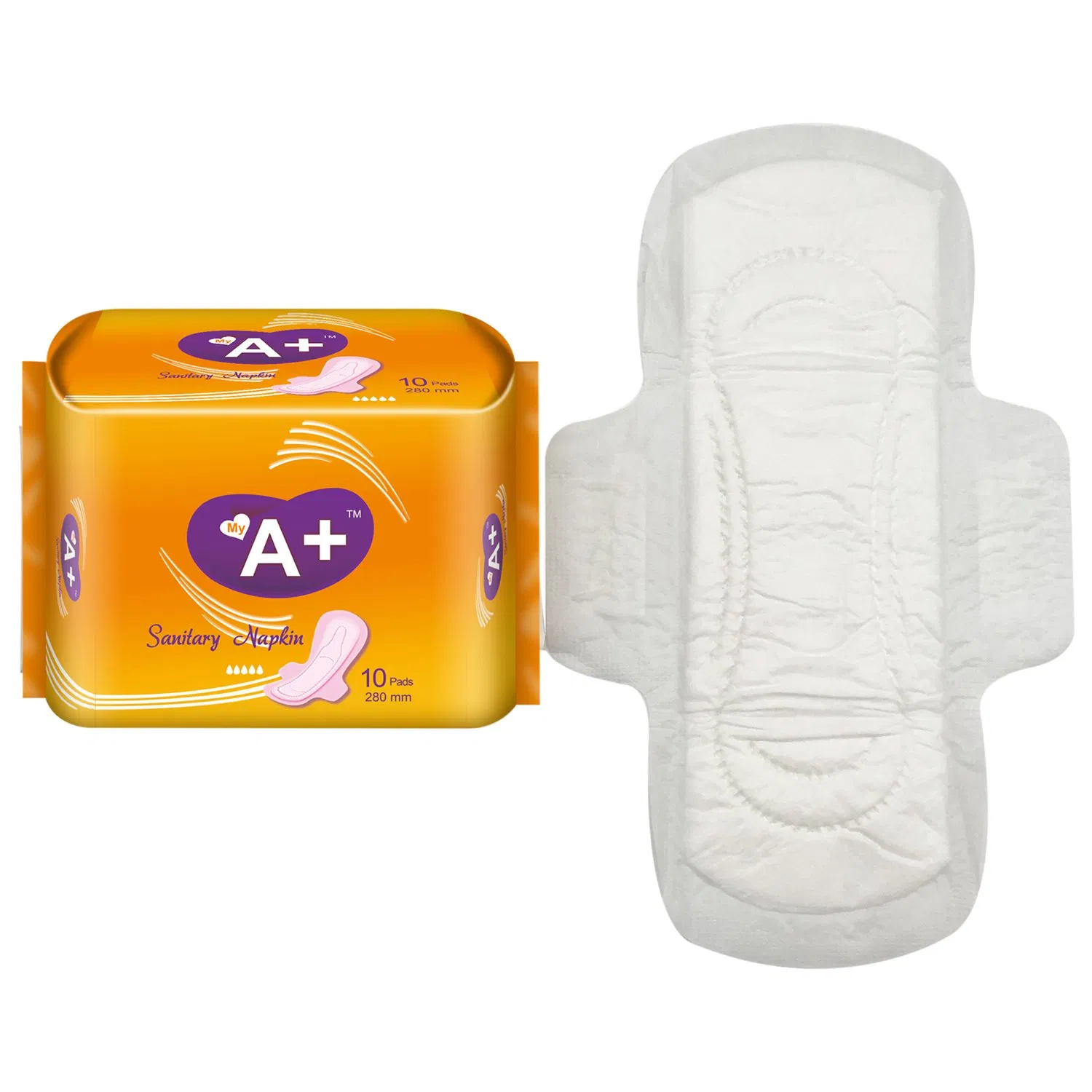Disposable Cotton Woman Sanitary Napkin Pad for Female