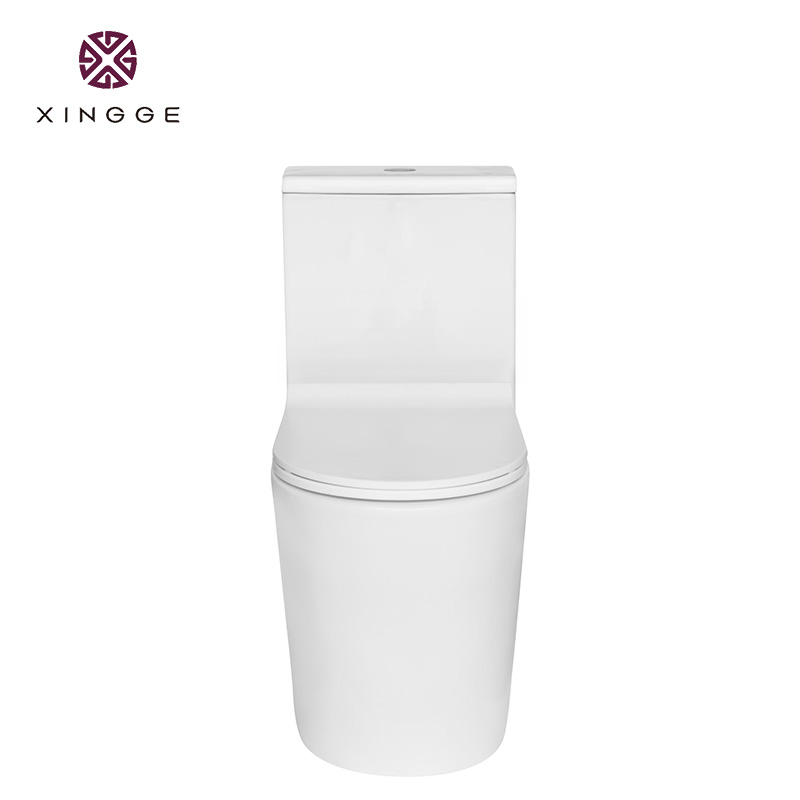 2025 New Design Modern One Piece Ceramic Toilet Single Hole Vortex Flushing Water Saving Flush Technology P-Trap Single Piece Toilet