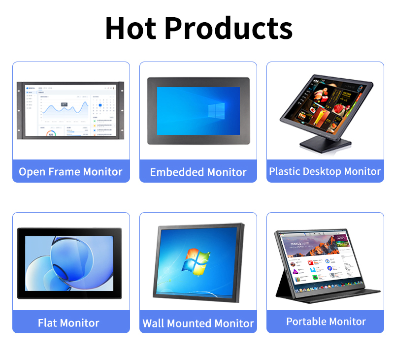 High Quality 19'' Metal Case Open Frame LCD Touch Screen Industrial Monitor