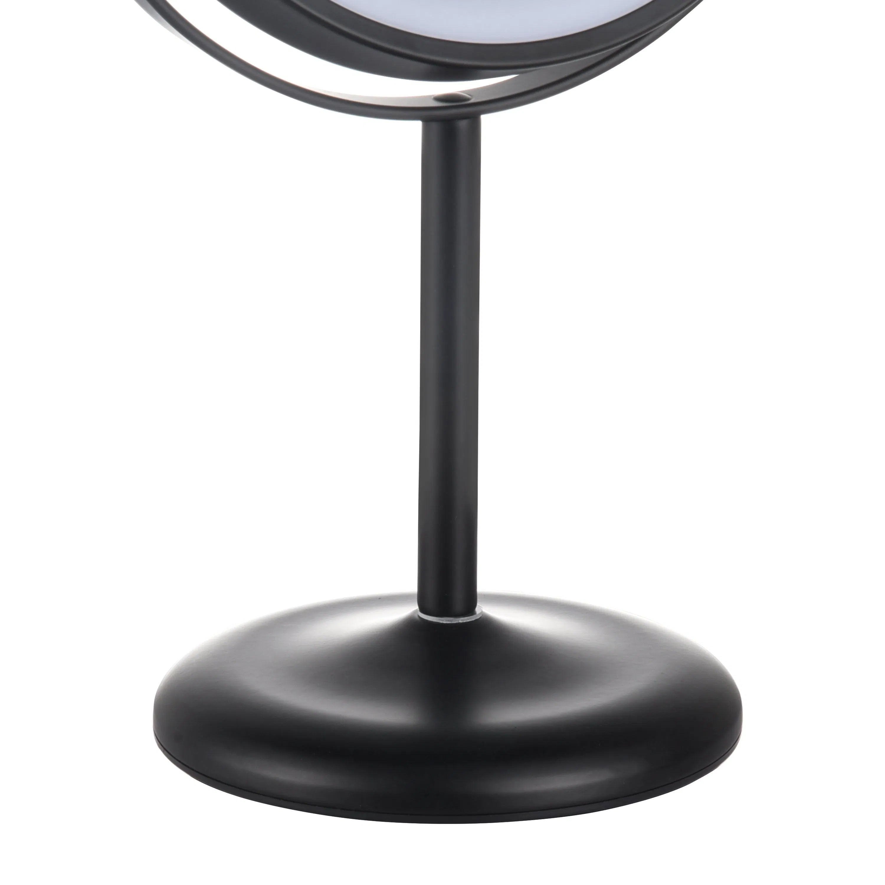 Rechargeable Li-ion Battery 3000-6500K Iron Round LED Dressing Touch Dimmer Makeup Mirror