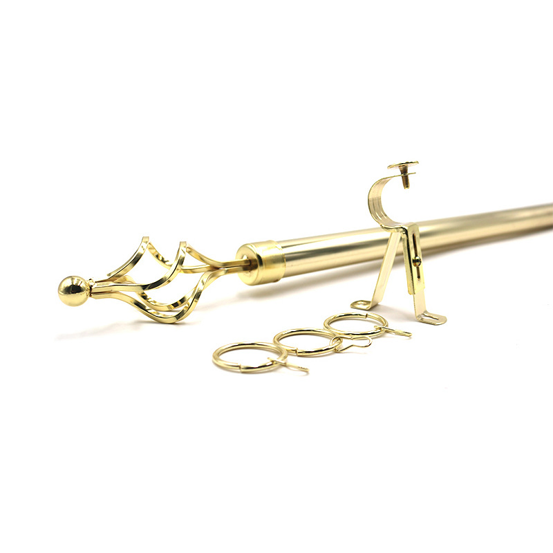 25-28mm Metal Curtain Pole Rod End Curtain Poles Tracks Accessories Curtain Rod