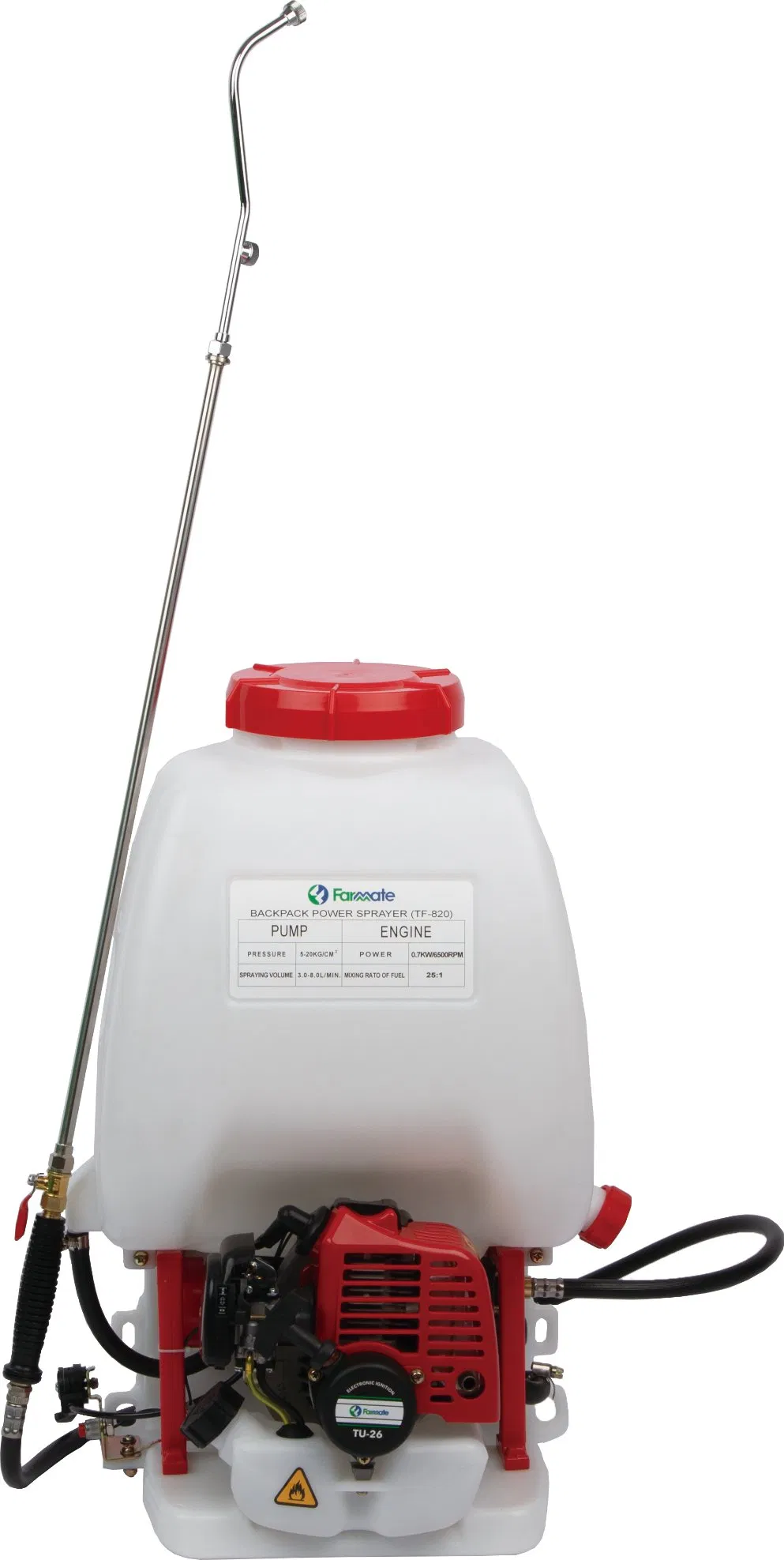 Ранцевый бензиновый опрыскиватель Farmate 25л