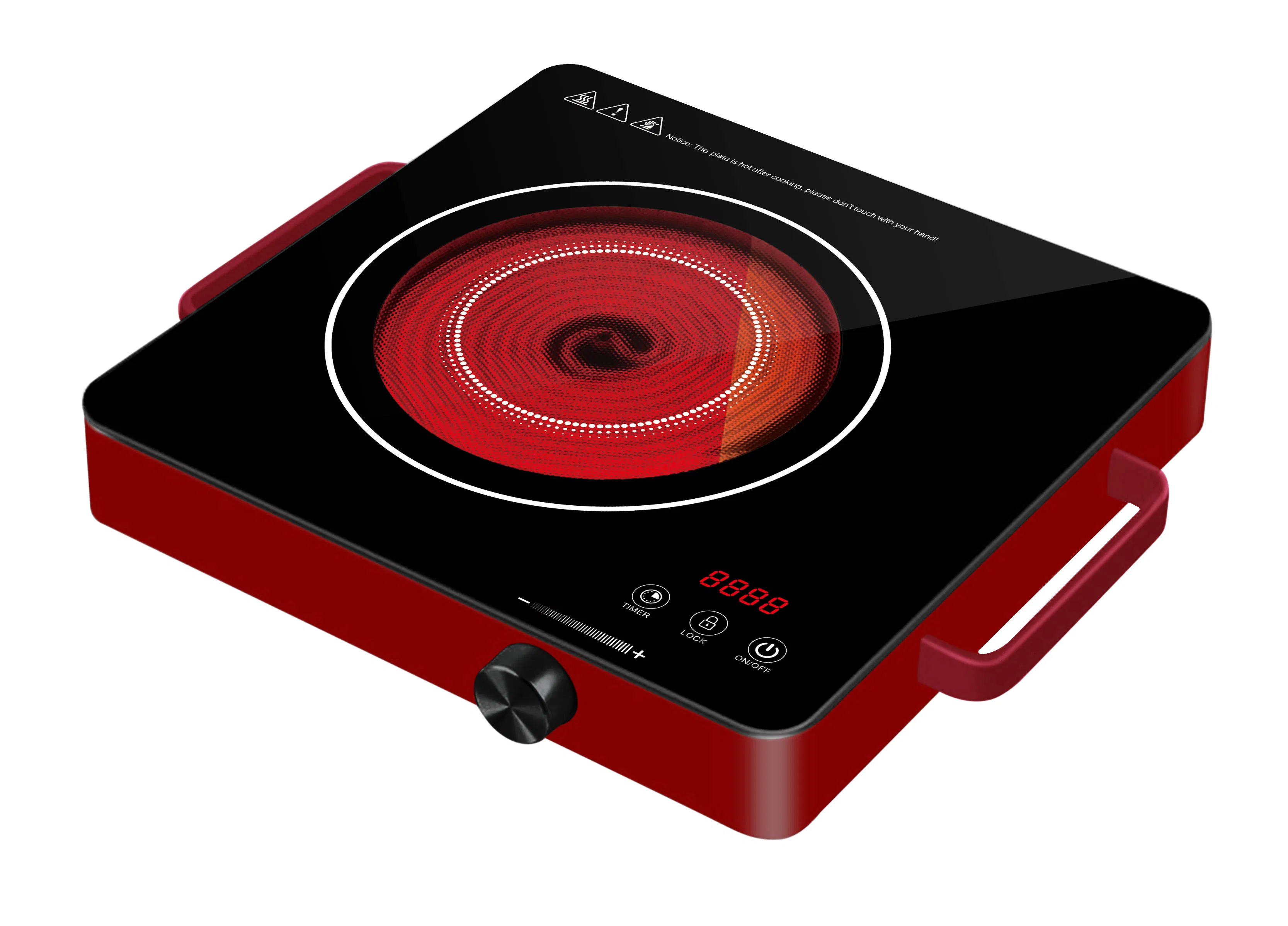 Portable small size high power 2000W ceramic cooker with simple function