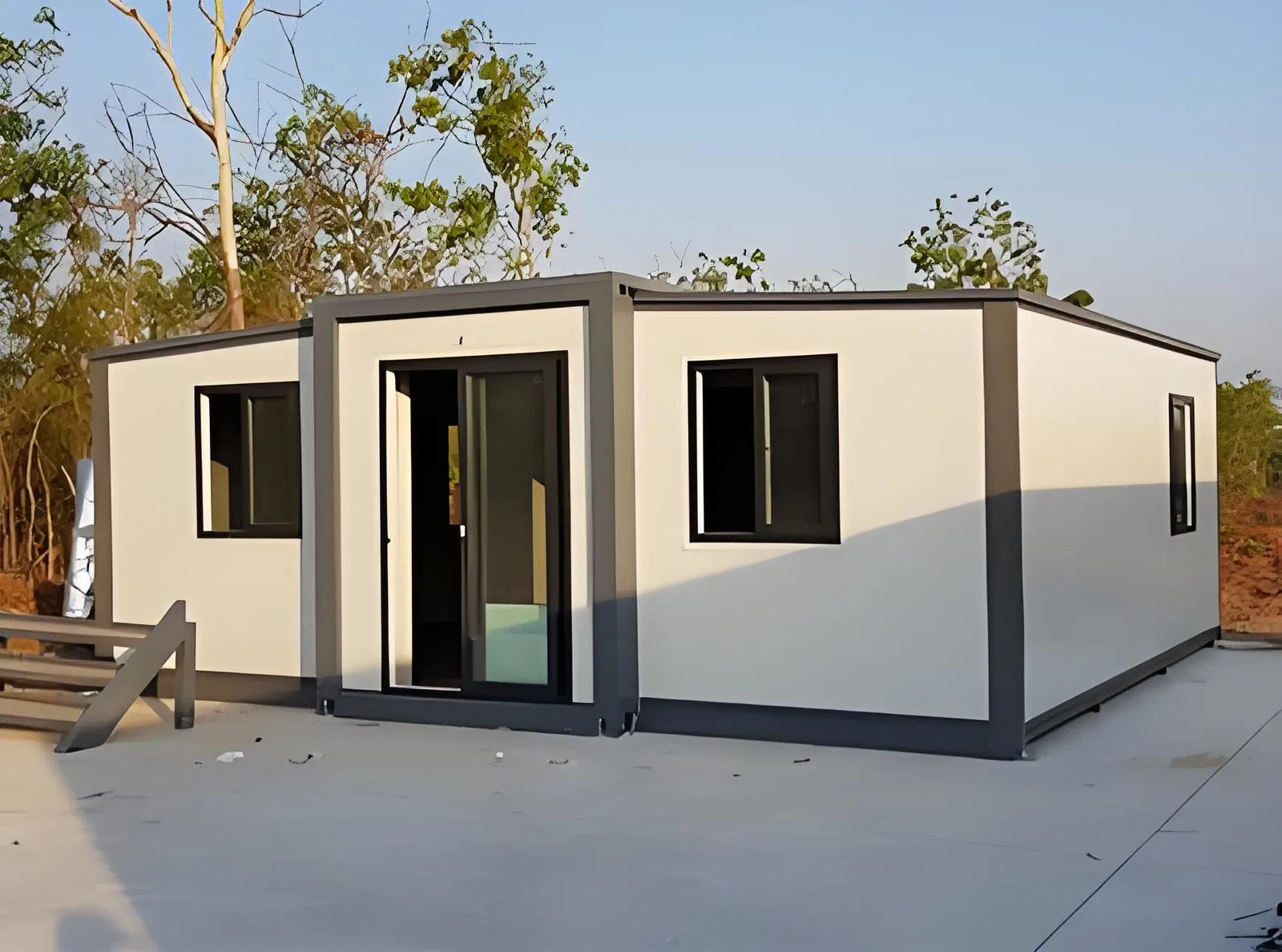 Easy Folding 40FT 20 FT Prefab Container Expandable House Light Steel Folding Prefabricated Home Villa with Bathroom Kitchen