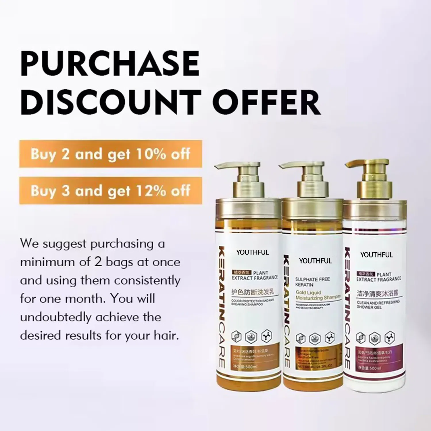 Organic Protein Sulfate Free Argan Oil Keratin Conditioner