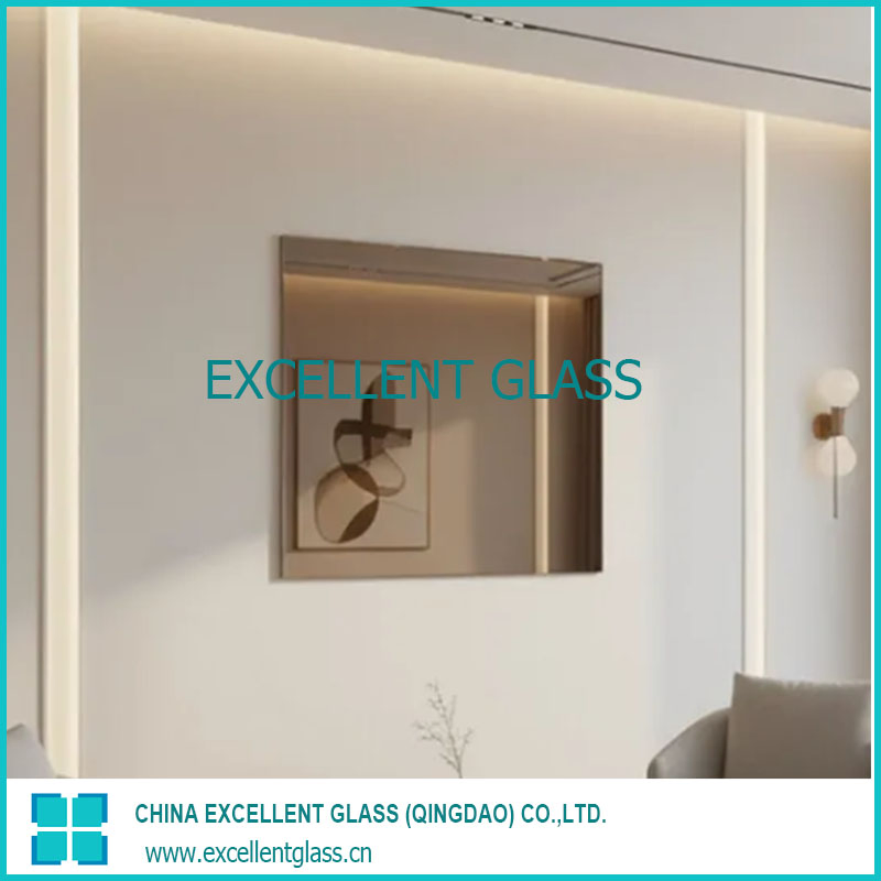 Elegant Decorative Wall Mirror for Home and Office Spaces/Copper Free Mirror/Safety Mirror/Euro Bronze Mirror