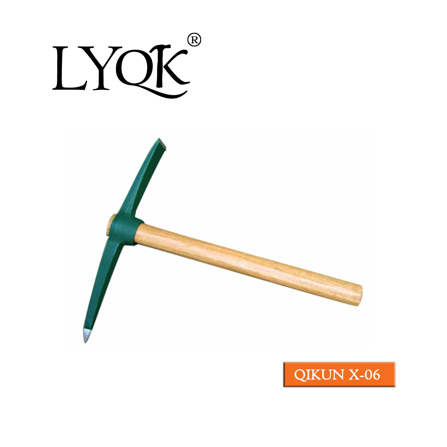 X-04 High Quality Rail Steel 65mn Agriculture Farm Garden Hardware Hand Tools Pick Head Mattock Pickaxe