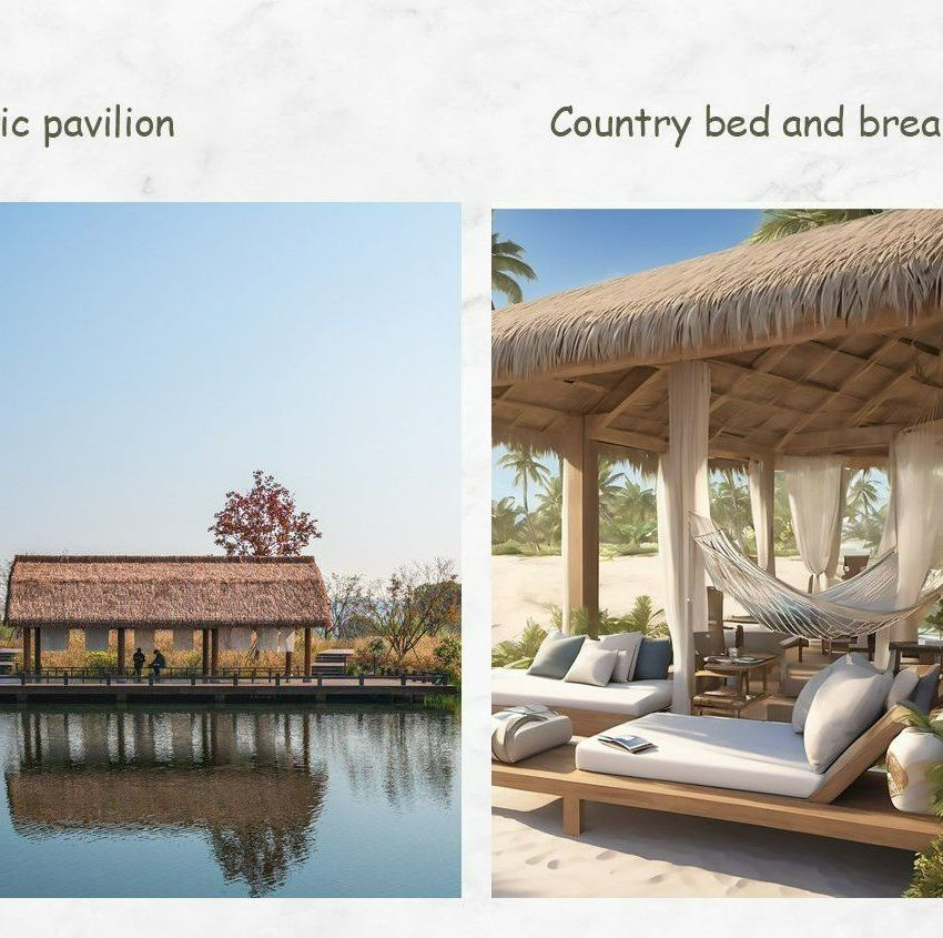 Outdoor Fiber Thatch Panel for Impressive Architecture