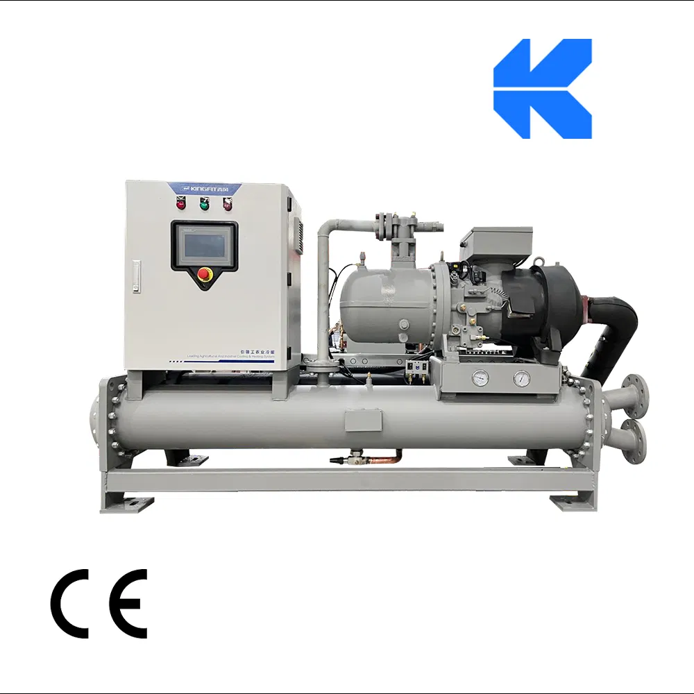 Second Generation High Efficient Heat Pump Chiller for Sale High Performance Auto-Control Industrial Water Cooling Screw Chiller High Quality Water Cooled