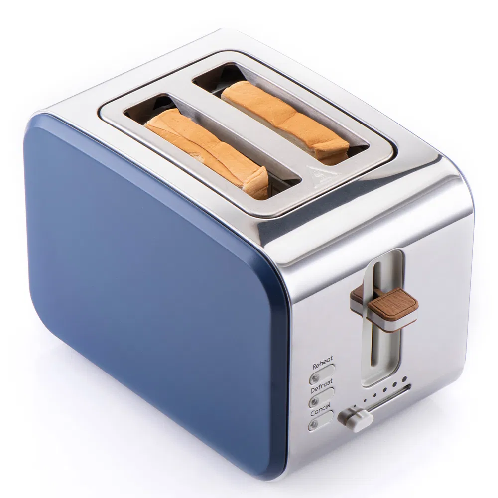 China Customized High Quality Multifunct Toast Bread Maker Breakfast Machine 2 Slice Stainless Steel Toaster