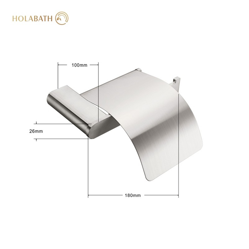 Настенный держатель для туалетной бумаги из нержавеющей стали 304